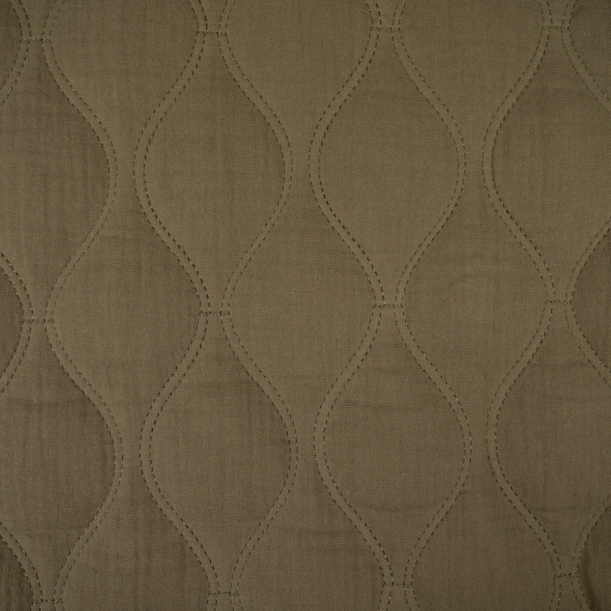 ikat-e-tissus-double-gaze-matelass-e-kaki-uni image 5