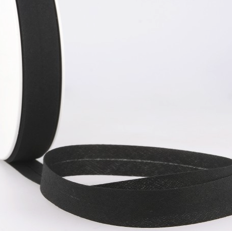allextile-biais-noir-ruban-20-mm-polyester-coton-au-m-tre image 1