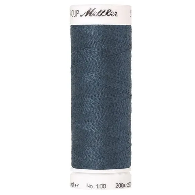 mettler-seralon-fil-coudre-1276-bleu-200m-polyester image 1