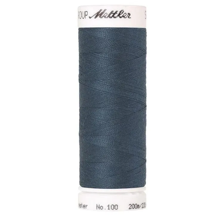 mettler-seralon-fil-coudre-200-m-bleu-1276-polyester image 1