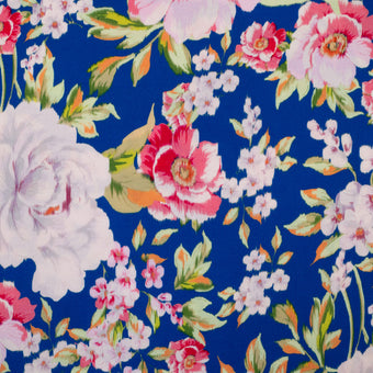 ikat-e-riviera-tissu-viscose-bleu-floral image 5