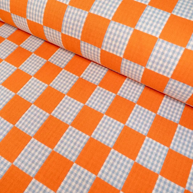 fableism-checkmate-coupon-double-gaze-orange-bleu-45-cm image 1