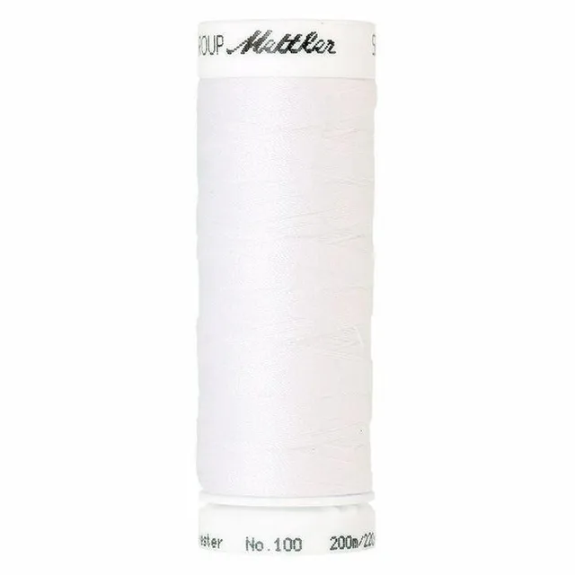 mettler-seralon-fil-coudre-2000-blanc-200m-polyester image 1