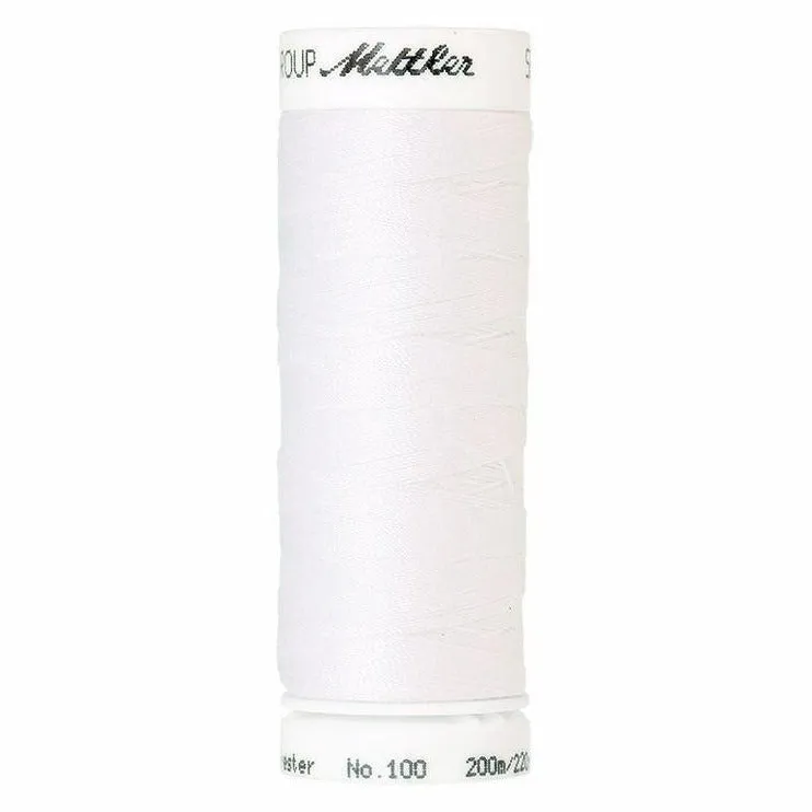mettler-seralon-fil-coudre-2000-blanc-200m-polyester image 1