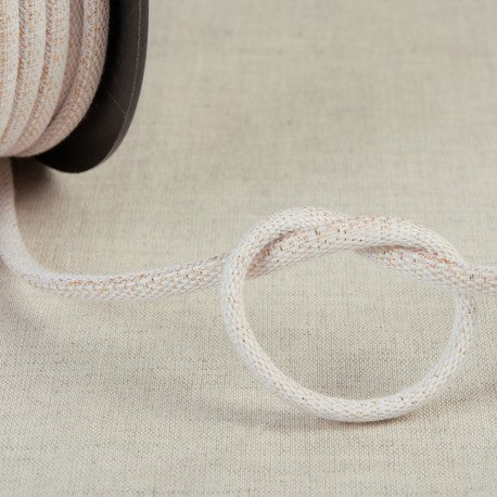 ikat-e-mercerie-cordon-coton-lurex-blanc-dor-6-mm image 1