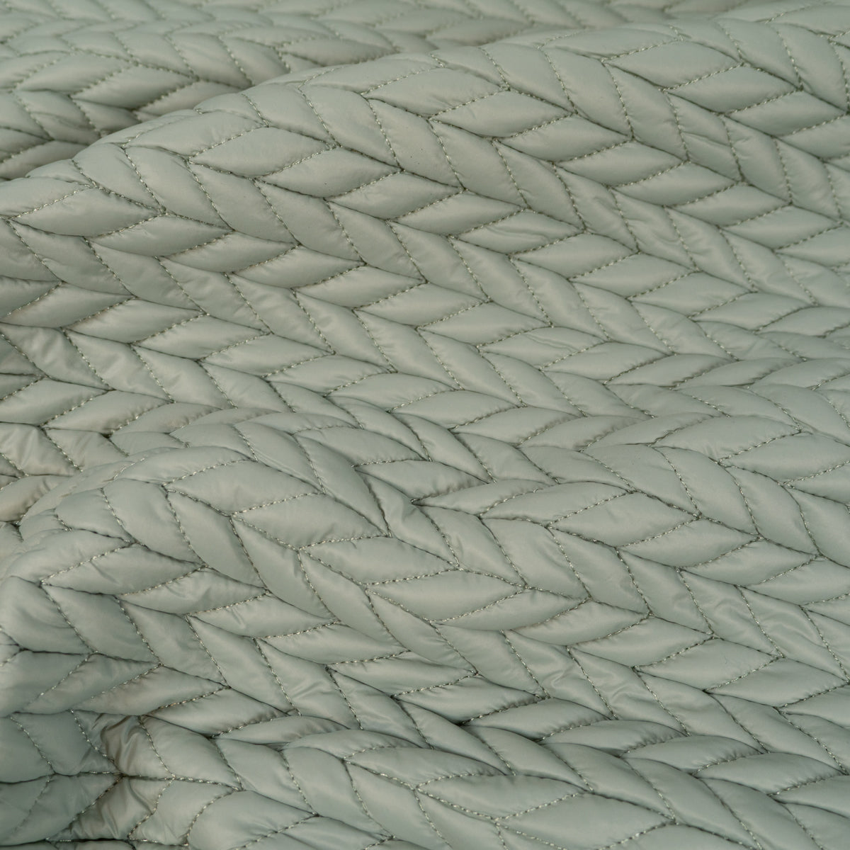 ikat-e-tissu-doudoune-matelass-chevrons-sauge-veste image 6