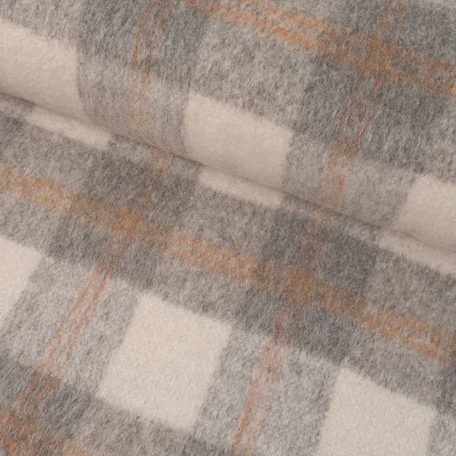 tissu-plaid-bross-tartan-cru-et-gris-au-m-tre image 1