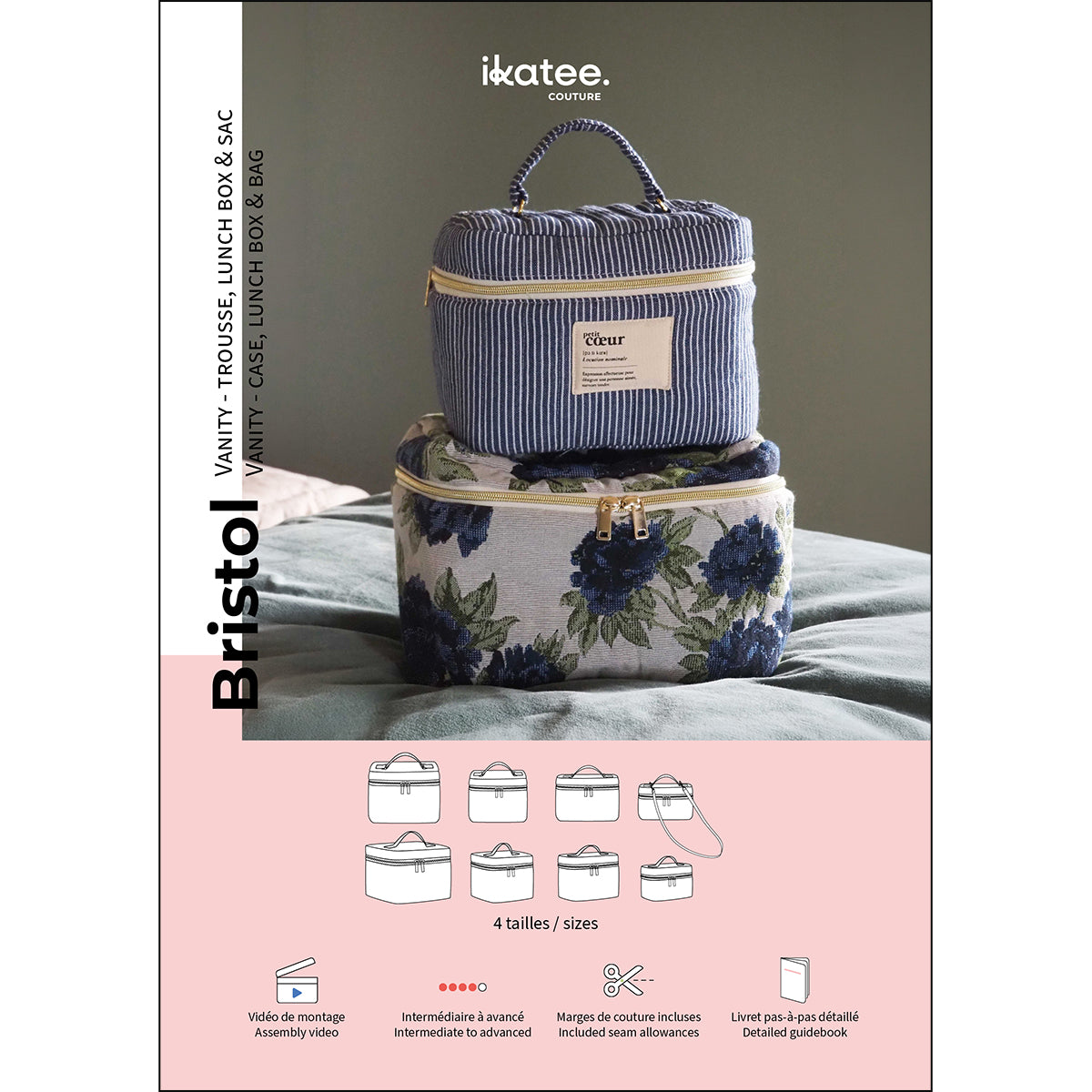 ikat-e-bristol-patron-vanity-trousse-pochette-4-tailles image 1