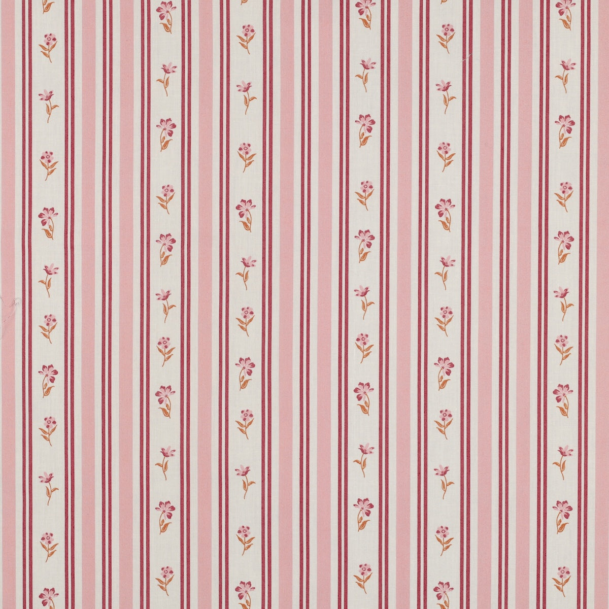 ikat-e-tissus-jardin-d-elisabeth-popeline-rose-fleurs image 2