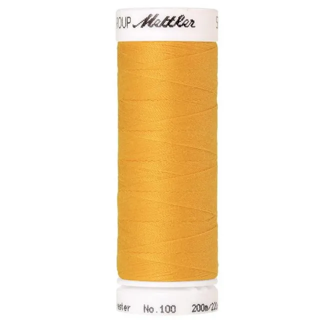 mettler-seralon-607-fil-coudre-200-m-jaune-bouton-d-or-polyester image 1