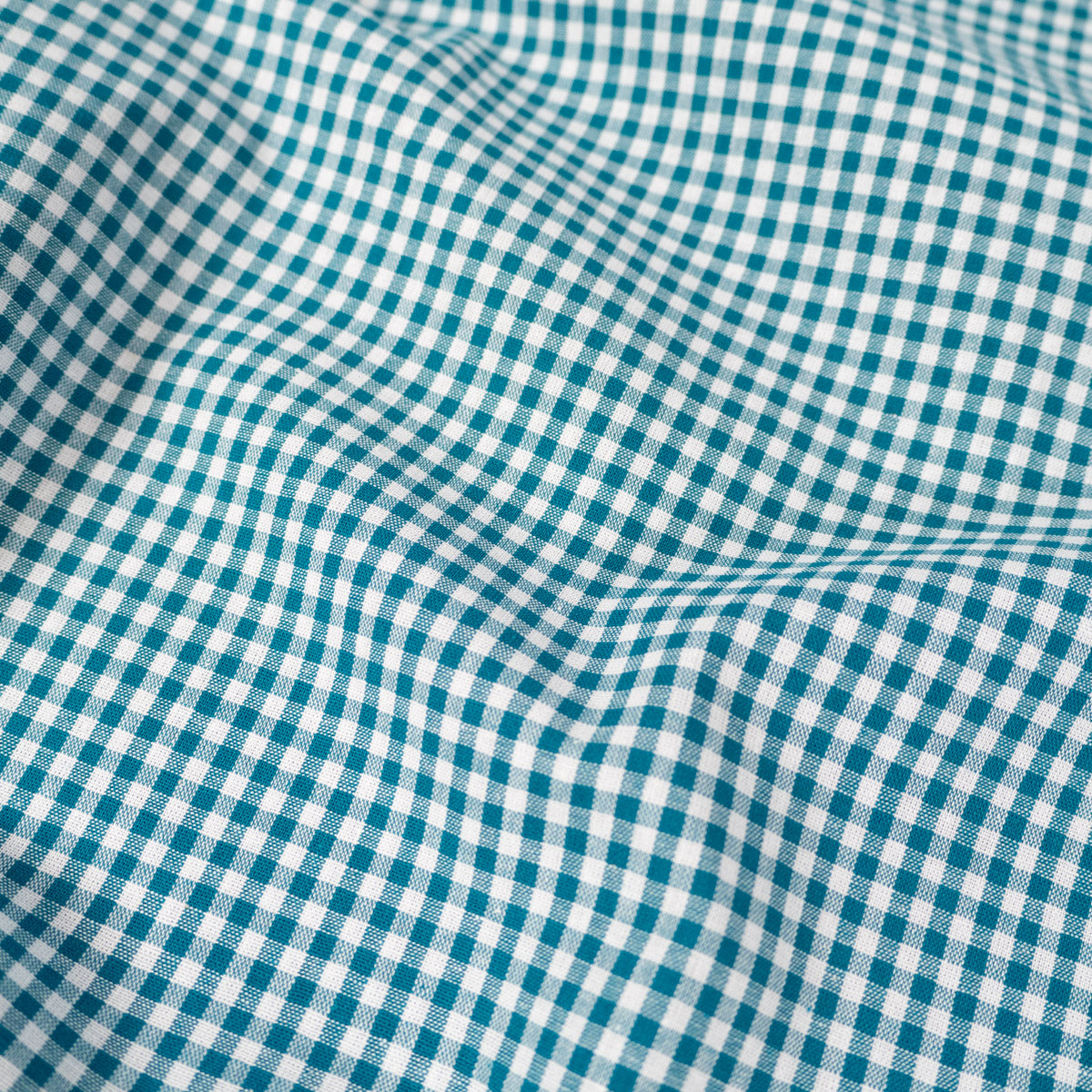 ikat-e-tissus-vichy-mini-karo-petrol-tissu-coton image 1