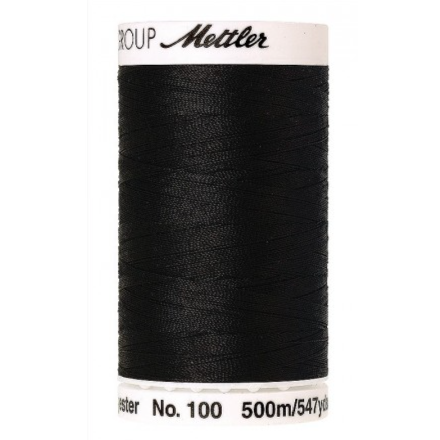 mettler-seralon-fil-coudre-noir-4000-bobine-500-m-polyester image 1