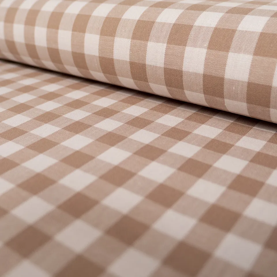 ikat-e-tissus-vichy-tissu-coton-sable-9-mm image 1
