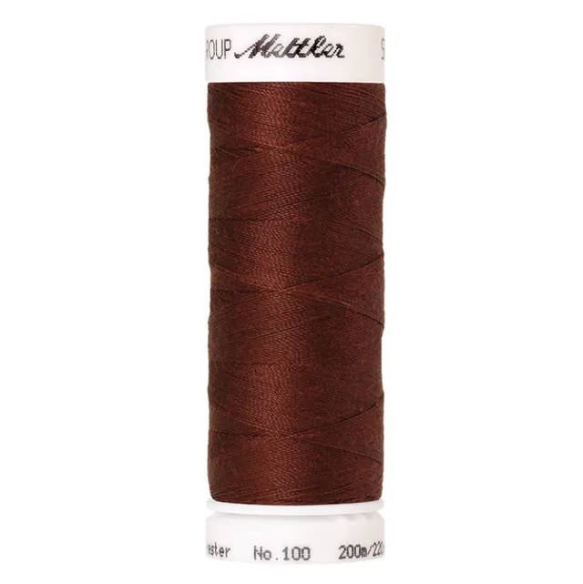 mettler-seralon-fil-coudre-196-marron-fonc-200-m image 1