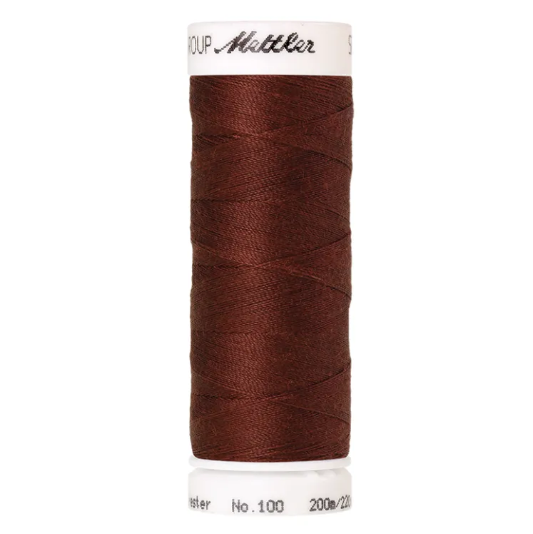 mettler-seralon-fil-coudre-196-marron-fonc-200-m image 1