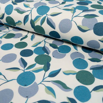 ikat-e-cocktail-tissu-french-terry-bio-blanc-agrumes image 3