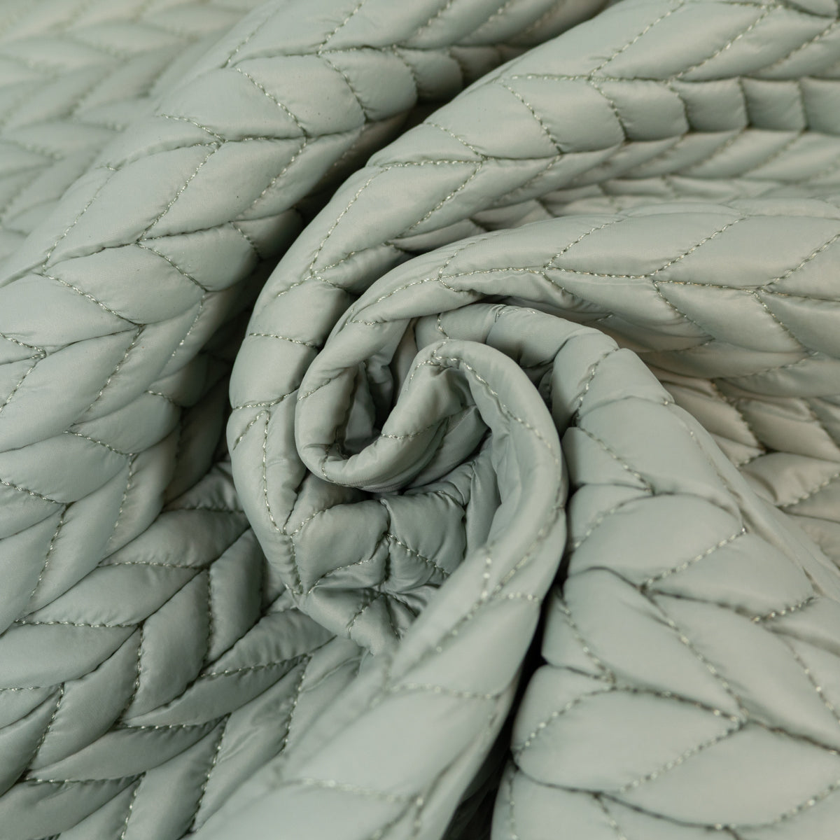 ikat-e-tissu-doudoune-matelass-chevrons-sauge-veste image 5
