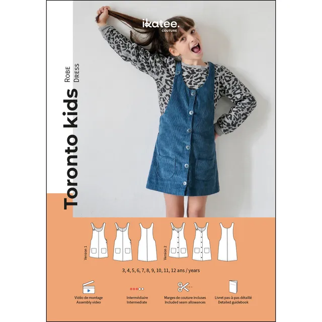 ikat-e-toronto-kids-patron-robe-enfant-papier-poches image 1