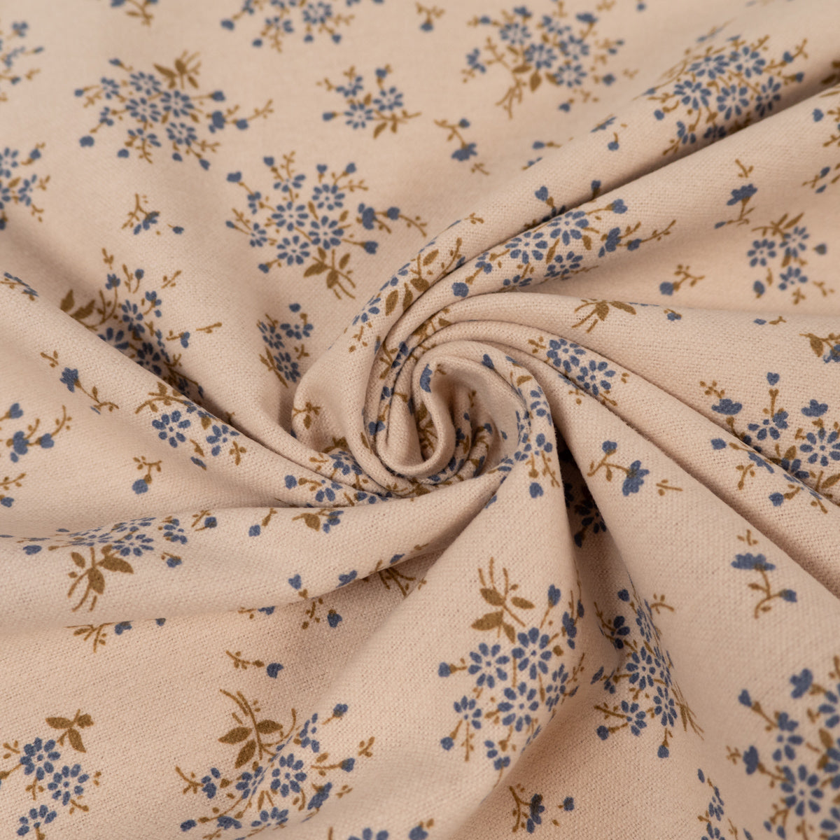 ikat-e-tissus-bouquets-de-gard-nias-tissu-flanelle-beige image 3