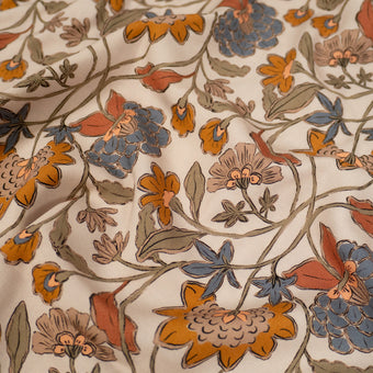 ikat-e-jaipur-tissu-viscose-beige-floral-opaque image 6