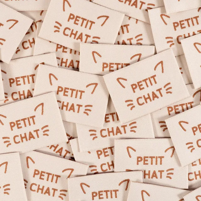 ikat-e-mercerie-tiquettes-tiss-es-petit-chat-x5-cozy image 1