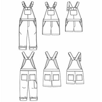 ikat-e-lyon-patron-salopette-enfant-pdf-3-12-ans-bermuda-short image 2