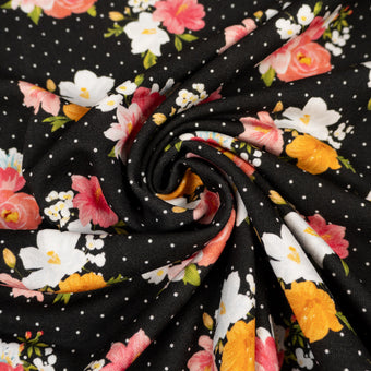 ikat-e-tissus-jersey-viscose-polka-bloom-noir image 4