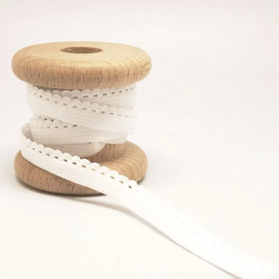 ikat-e-lastique-lingerie-picot-blanc-10-mm-m-tre image 1