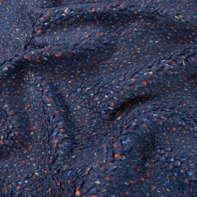 ikat-e-tissus-teddy-tweed-sherpa-marine-chaud image 1