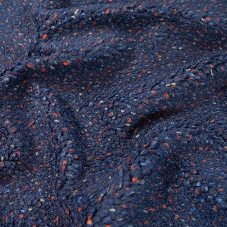 ikat-e-tissus-teddy-tweed-sherpa-marine-chaud image 1
