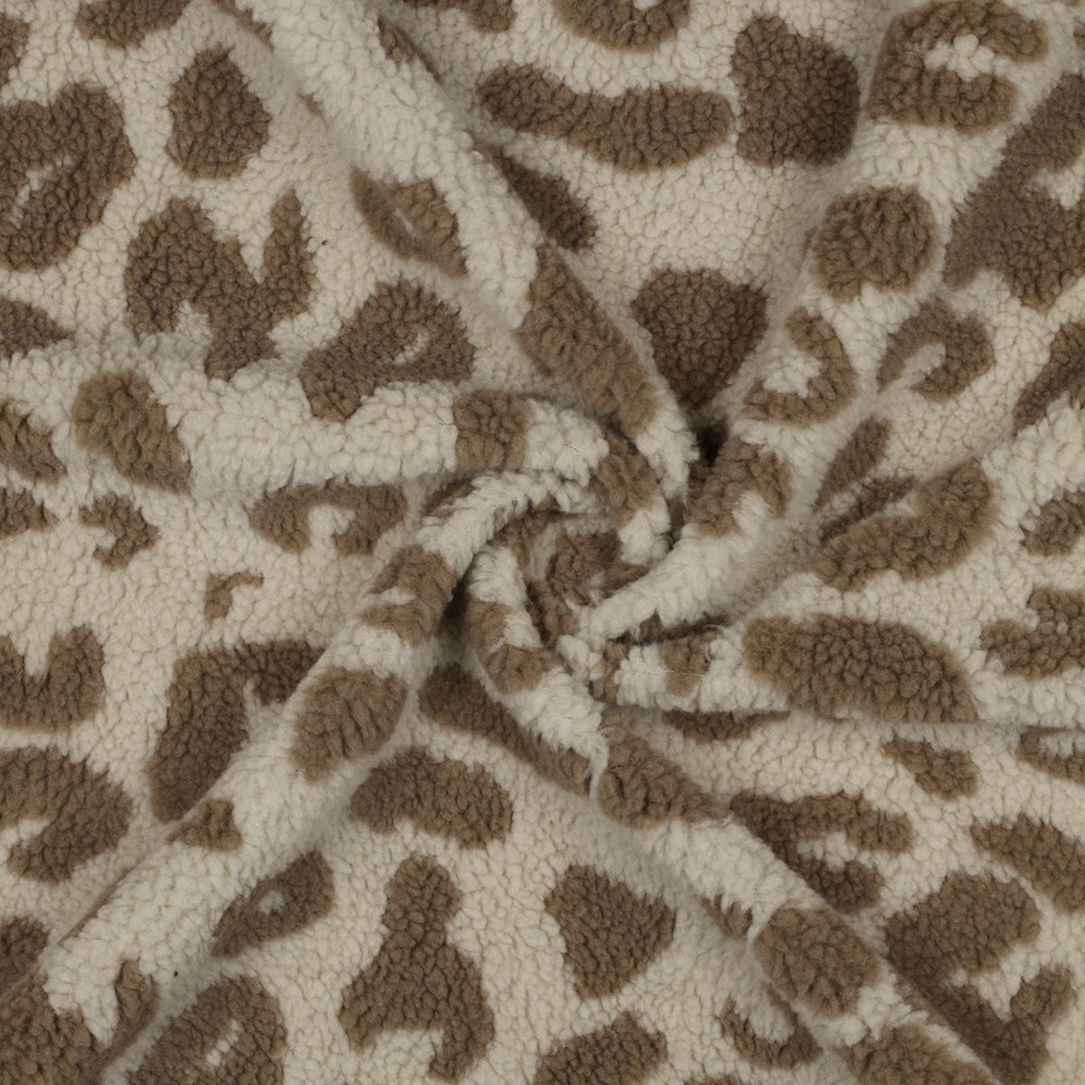 ikat-e-tissus-teddy-jacquard-tissu-l-opard-cru-taupe image 2