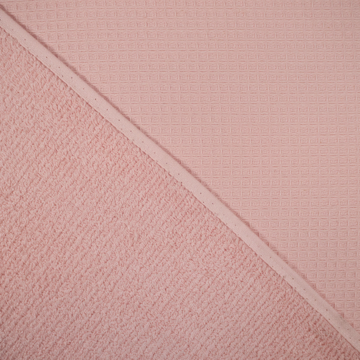 ikat-e-nid-d-abeille-coupon-tissu-ponge-rose-blush-35cm image 1