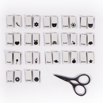 ikat-e-mercerie-tiquettes-tailles-tiss-es-x7-3-mois-10-ans image 2