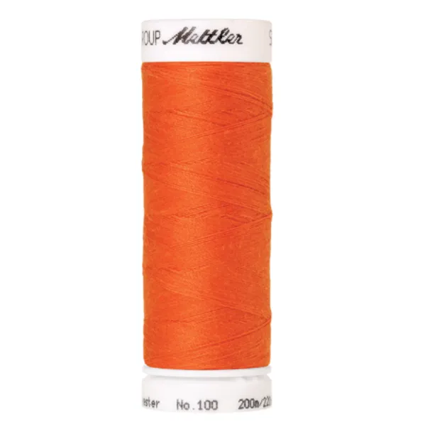 mettler-seralon-fil-coudre-200m-1335-orange-polyester image 1