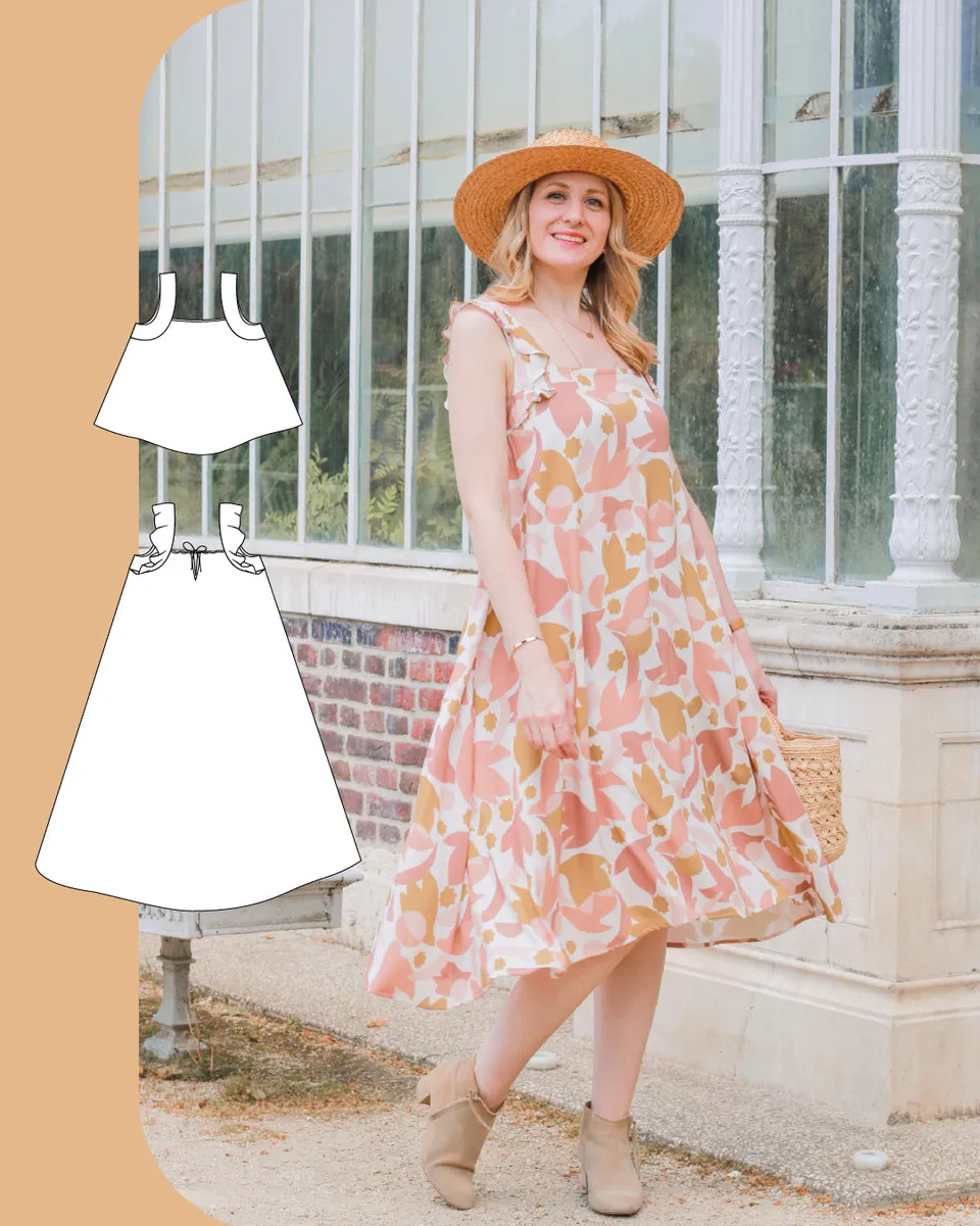 atelier-svila-sintra-robe-et-top-patron-pdf-34-46-volant image 1
