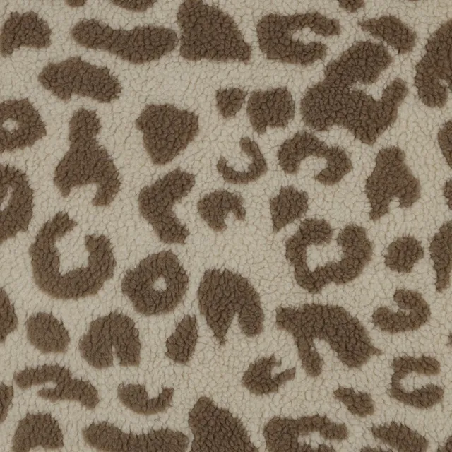 ikat-e-tissus-teddy-jacquard-tissu-l-opard-cru-taupe image 1