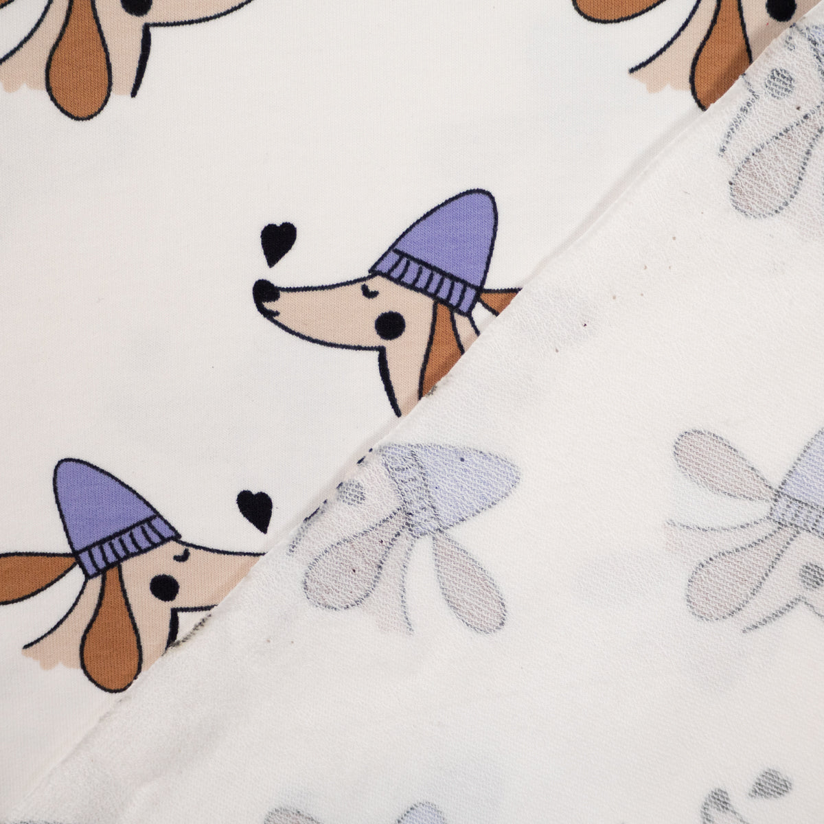 ikat-e-doggy-love-coupon-french-terry-cru-25-cm image 7