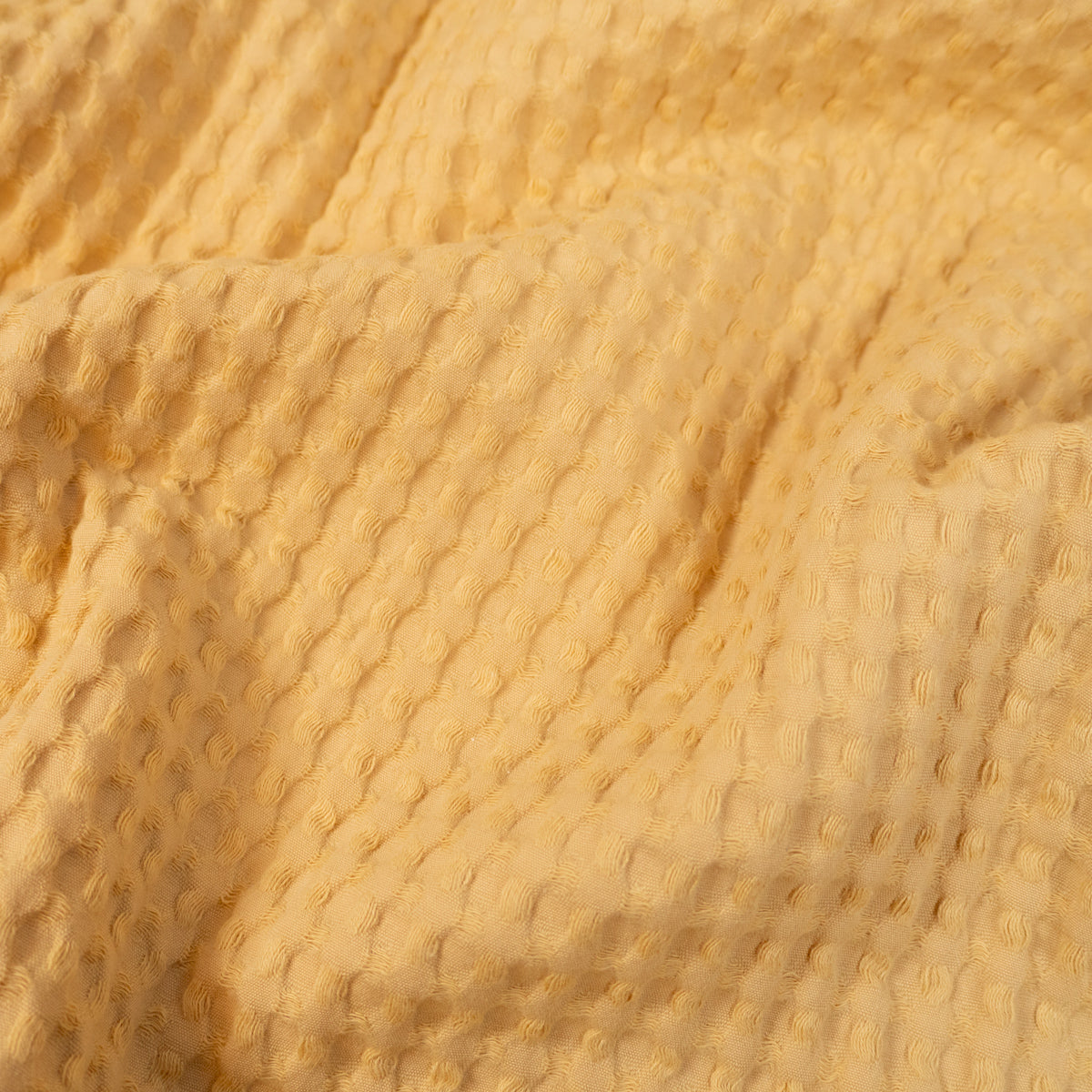 ikat-e-tissus-nid-d-abeille-grands-carreaux-tissu-jaune-p-le image 1
