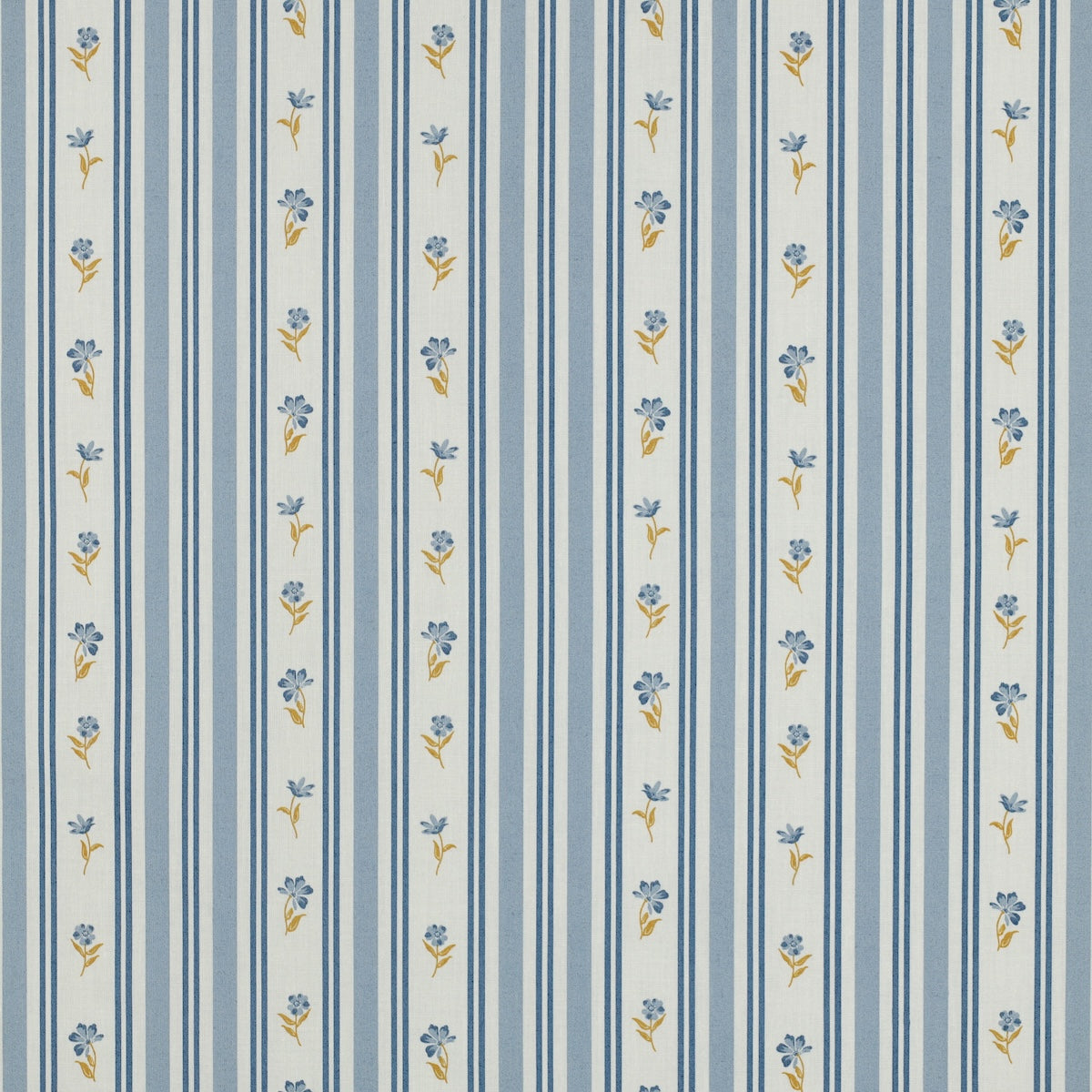 ikat-e-jardin-d-elisabeth-tissu-popeline-bleu-petites-fleurs image 1