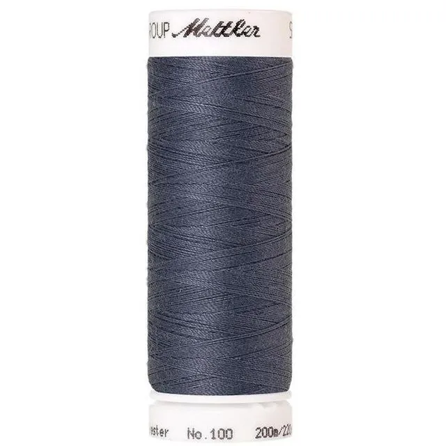 mettler-seralon-fil-coudre-1470-bleu-jean-200m image 1