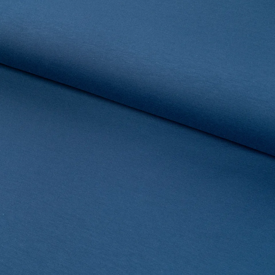 ikat-e-tissu-sweat-denim-bleu-fonc-uni image 1