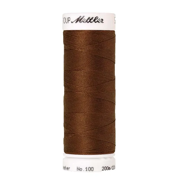 mettler-seralon-900-fil-coudre-200m-marron-polyester image 1