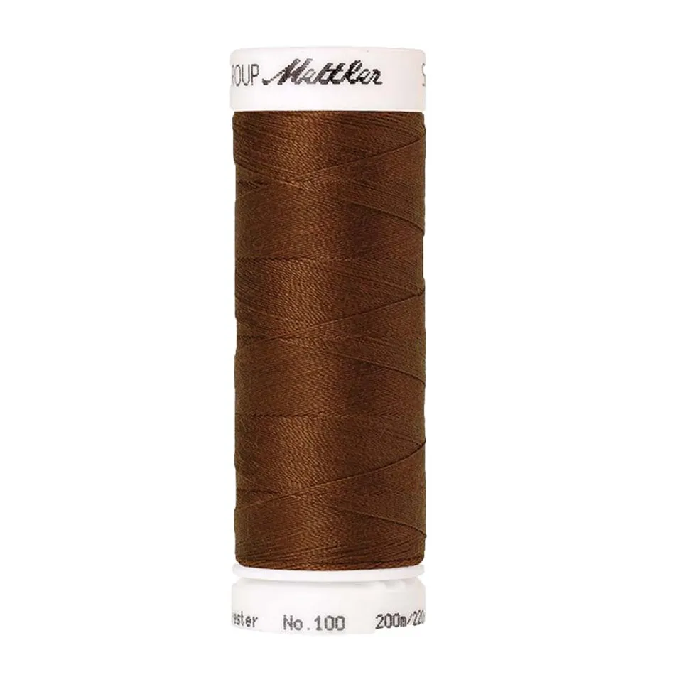 mettler-seralon-fil-coudre-200m-brun-glace-900-polyester image 1