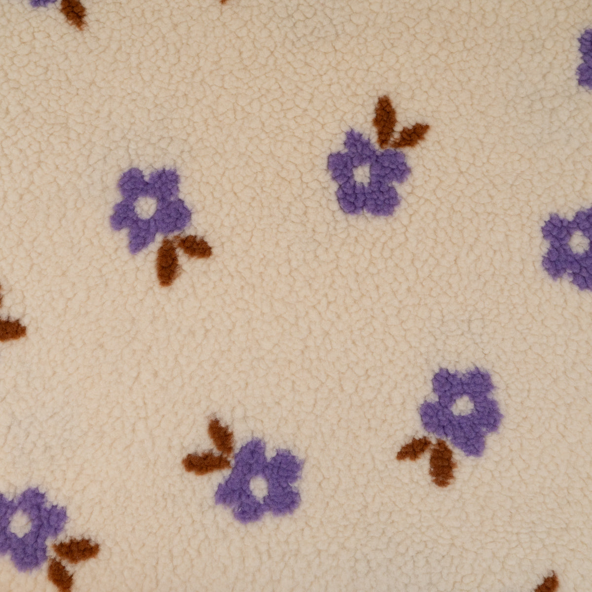 ikat-e-tissus-teddy-tissu-jacquard-fleurettes-cru image 2