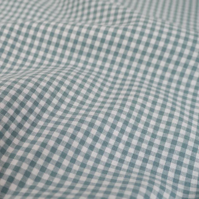ikat-e-tissu-vichy-mini-carreaux-amande-coton image 1