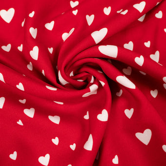 ikat-e-viscose-petit-c-ur-rouge-tissu-robe-drap-opaque image 5