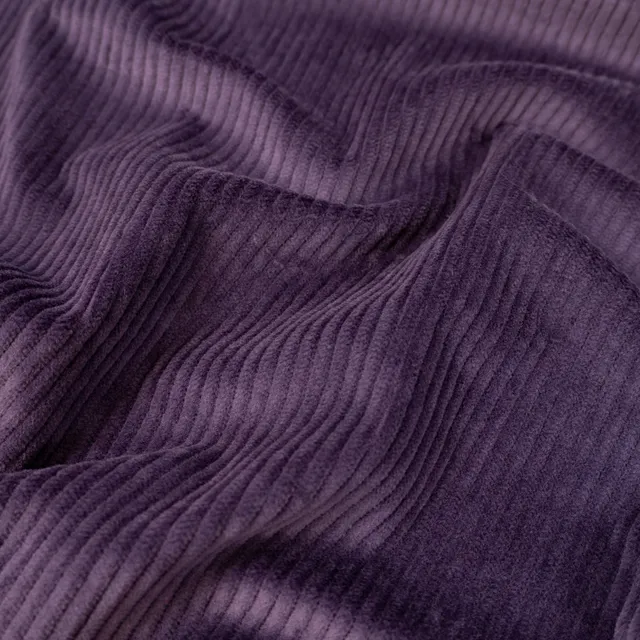ikat-e-tissu-velours-c-tel-parme-fonc-moyennes-c-tes image 1