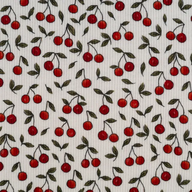 ikat-e-jersey-c-tel-tissu-cerises-cru-au-m-tre-coton image 1