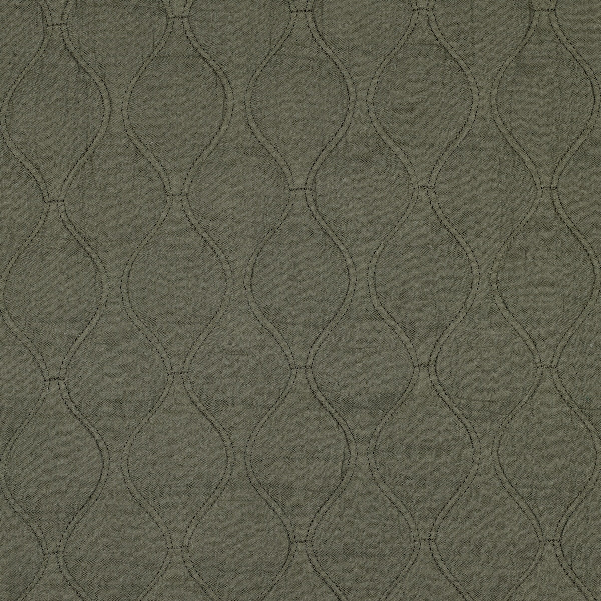 ikat-e-tissus-double-gaze-matelass-e-vert-olive image 1