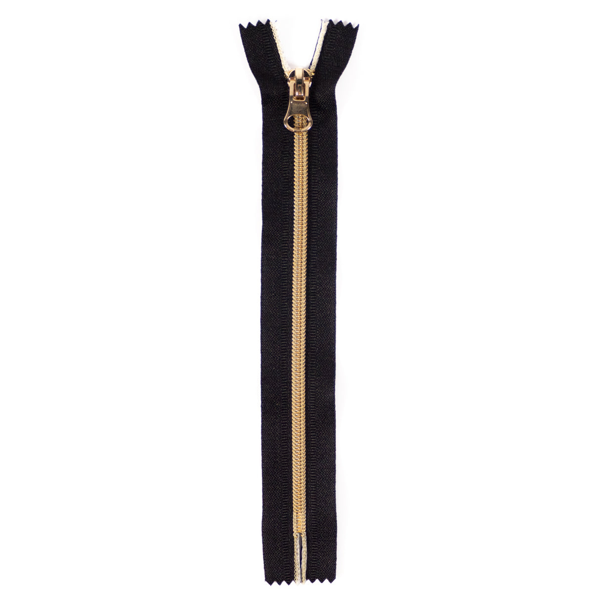 ikat-e-mercerie-fermeture-clair-nylon-noir-dor-20-cm-2 image 1
